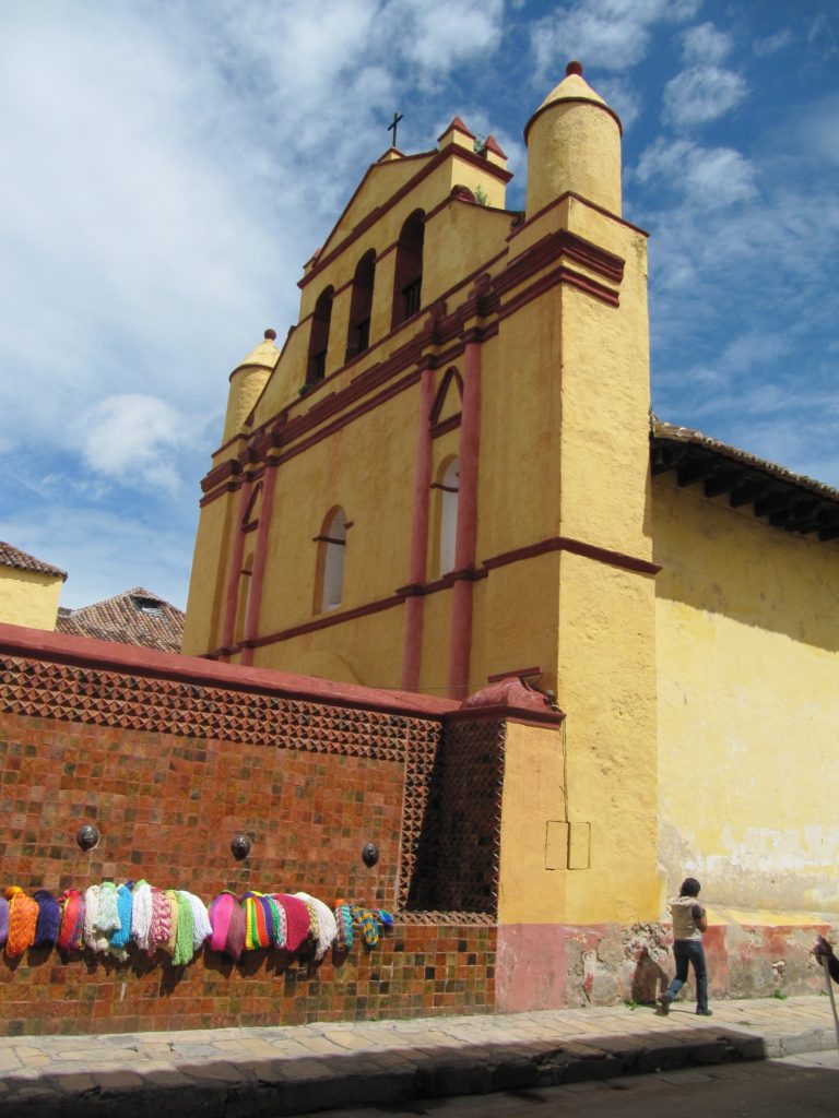 San Cristobal de las Casas' cathedral dates back to colonial times.  It has hosted several negotiations between the EZLN and the Mexican government.  Photo by Umar Farooq.