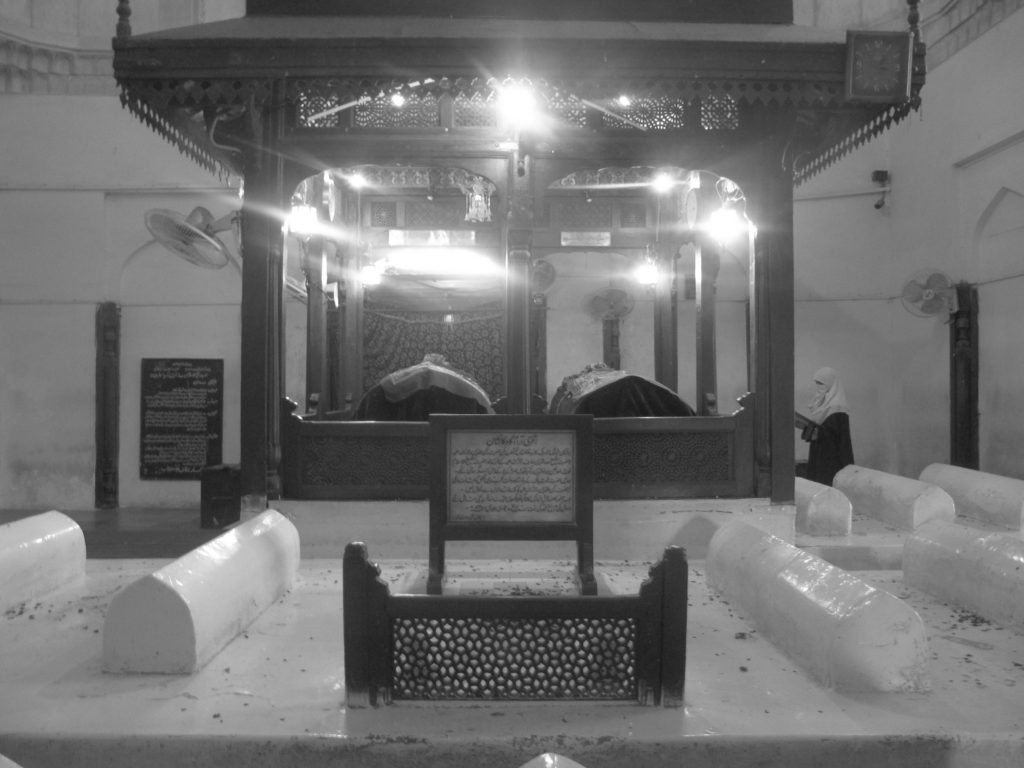 The grave of Bahauddin Zakariya, surrounded by those of his earliest murids. Photo: Umar Farooq.