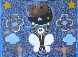 Trevor Nickolls: Metamorphosis. (http://www.abc.net.au/news/2013-10-17/trevor-nickolls-metamorphosis-blake-prize-winner/5029572)